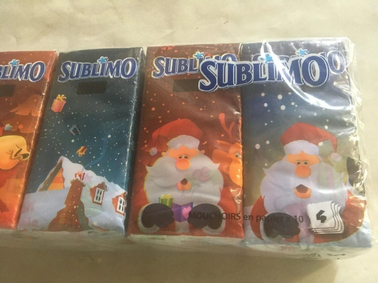 10 paquetes de pañuelos nuevos para niños noel – photo 2